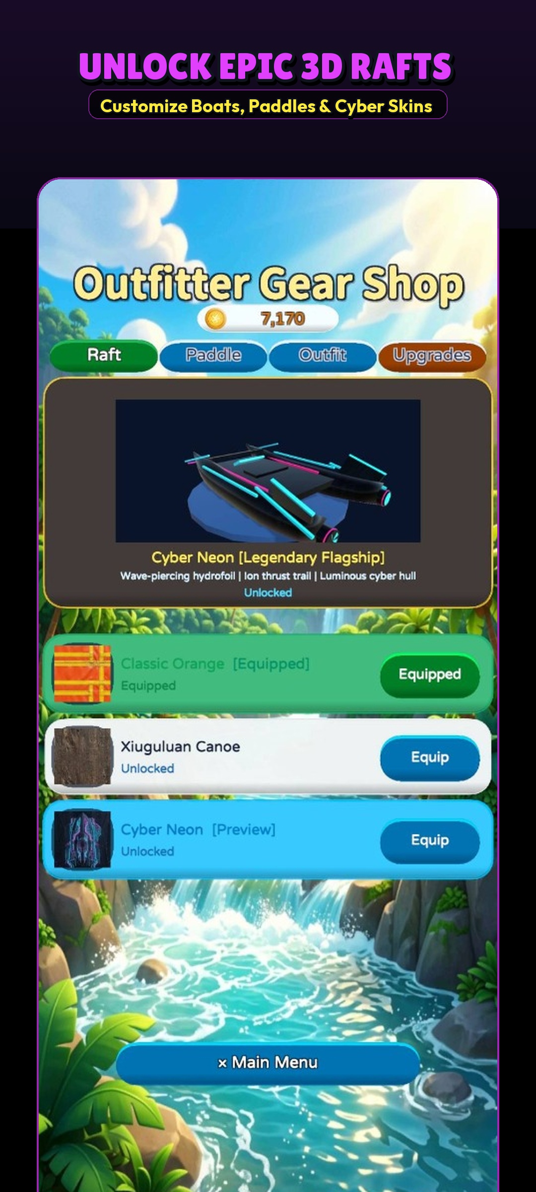 3D Gear Outfitter Shop